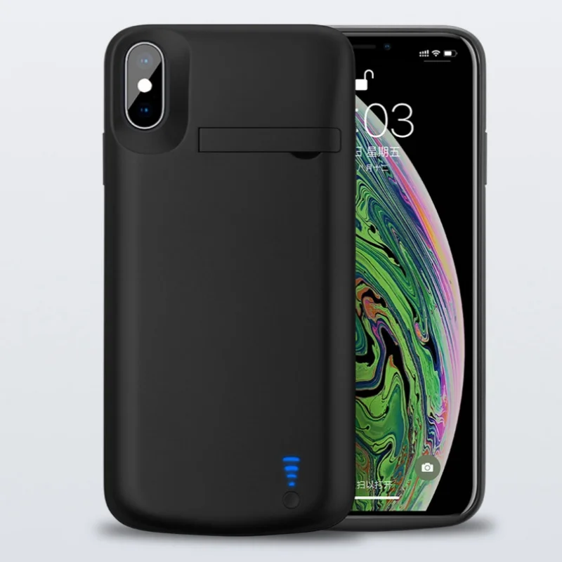حافظة شاحن البطارية آيفون 17 16 15 14 13 12 برو ماكس 6 7 8 plus XR قوة البنك حافظة البطارية غطاء شاحن احتياطي