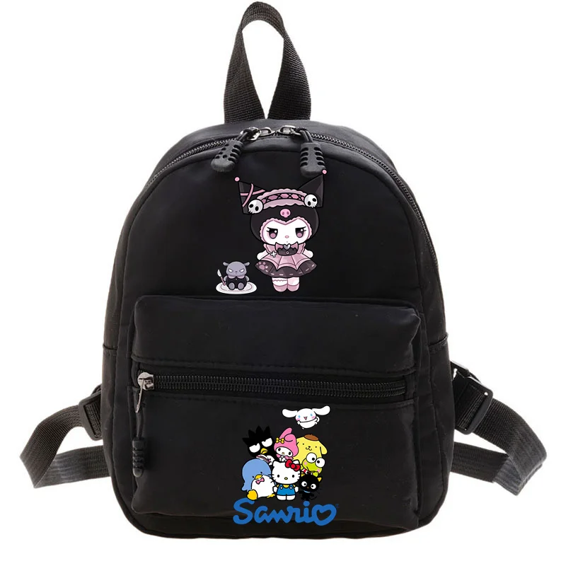 Olá kitty 50 aniversário mochila feminina dos desenhos animados melodias padrão grande capacidade saco de escola para meninas estudantes adolescente