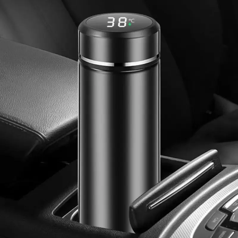 316Stainless Steel Smart Thermos Mug LED Temperature Display Touch Control InsulatedWater BottleTeaSeparation for Christmas Gift