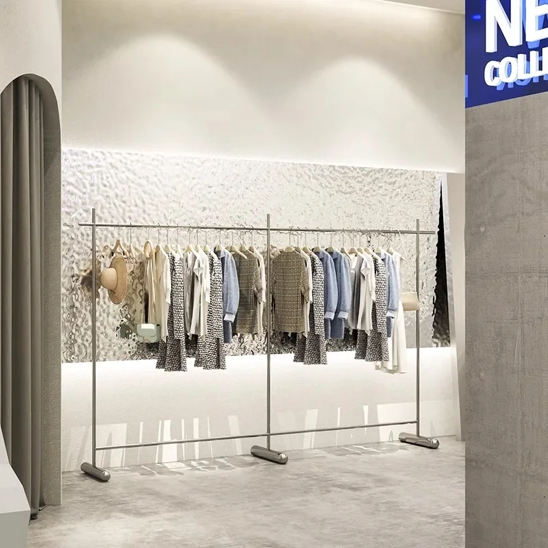 

Clothing Store Stainless Steel Coat Racks Balcony Minimalist Floor Vintage Coat Racks Modern Storage Perchero De Pie Furniture