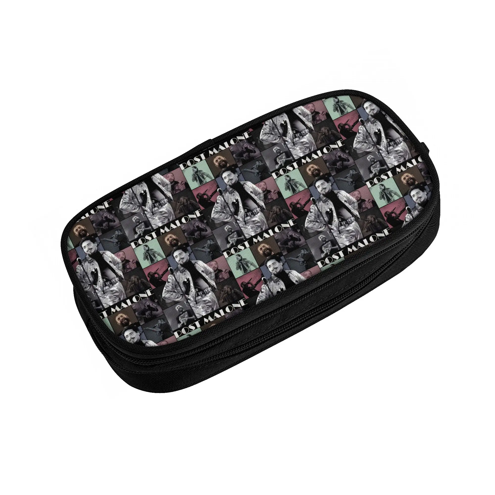 Posts Malones American Popular Rapper  School Pencil Case Girls Boys Large Capacity  Pencil Bag Pouch Students Stationery
