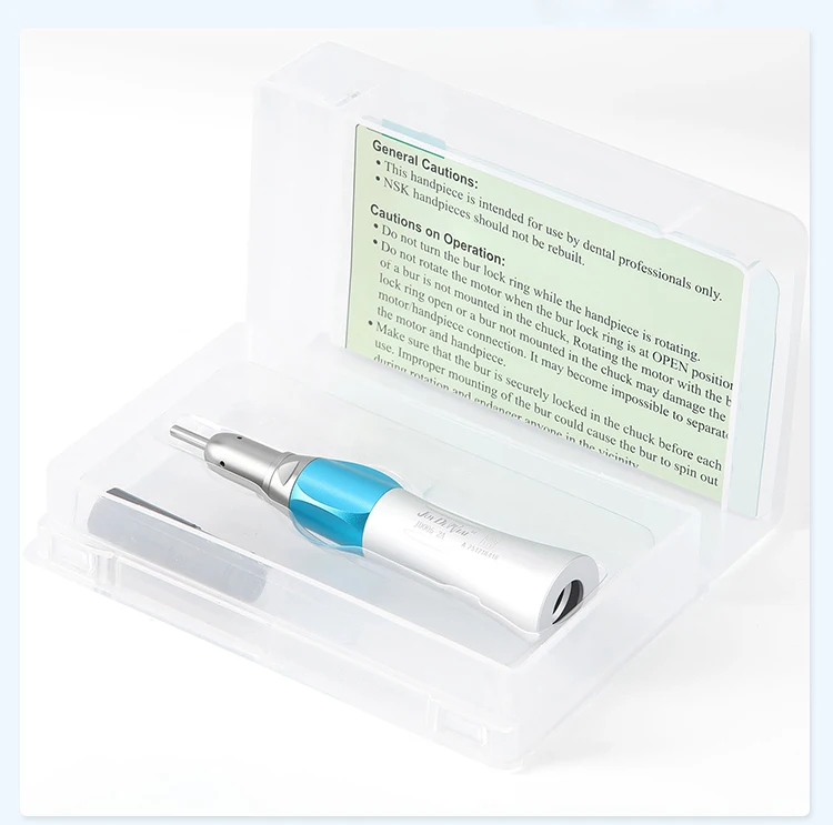 AZDENT Dental Niedrigdrehzahl-Handstück Gerades Handstück Winkelstück Passend für E-Typ Luftmotoren Zahnmedizinisches Instrument – Detail 9