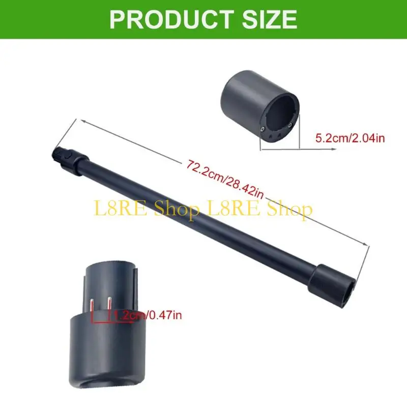 L8RE ERGONMIC Extension Puble Party for Home Cleaning Tool Vacuum Cleaner Rod مع Nonslip Grip