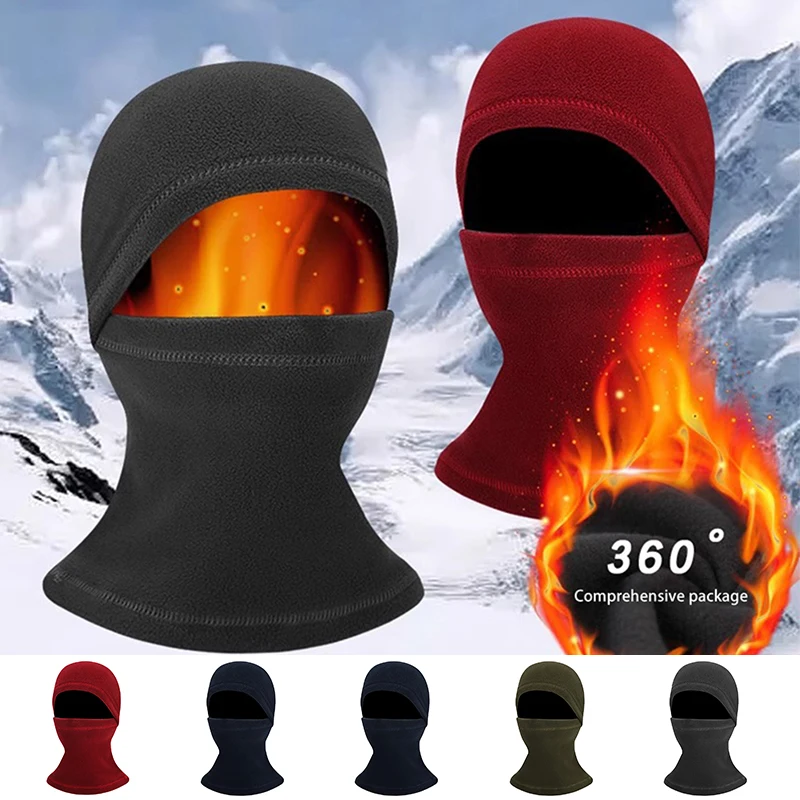 

Thermal Winter Balaclava Cycling Full Face Mask Warm Sports Neck Warmer Fishing Skiing Motorcycle Mask Fleece Scarf Caps Bandana