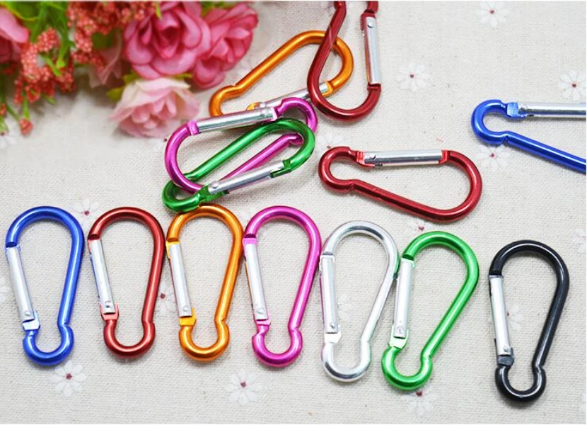 

1000pcs/lot 5cm Cucurbit Shape Carabiner for Decorationgift Aluminium Alloy Trip Bottle Hook Camping Hiking Keychain