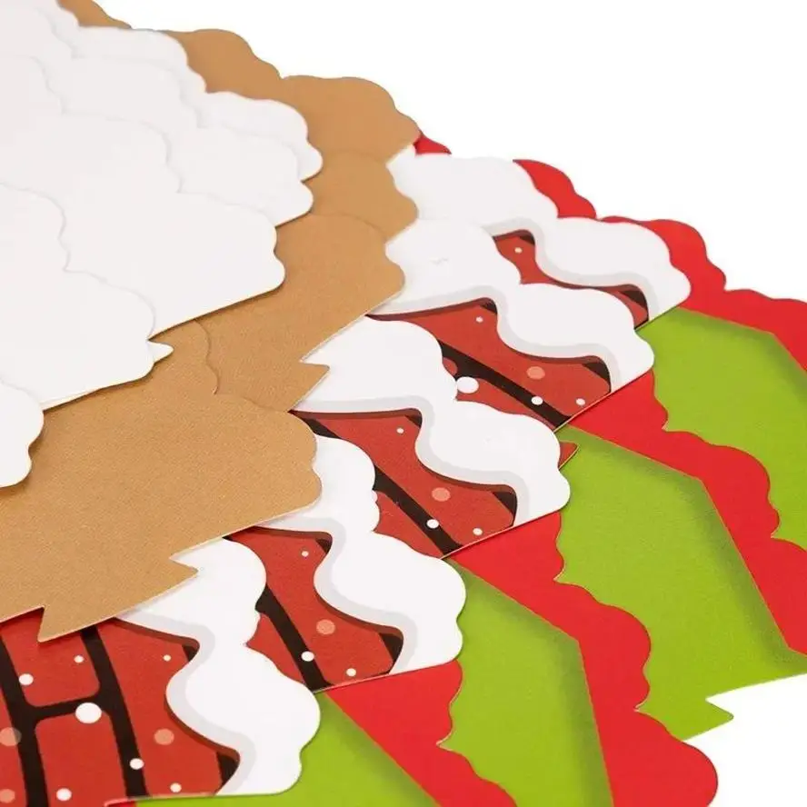 2026 24/48pcs Christmas Paper Cupcake Wrapper Christmas New Year Birthday Party Cake Decorations Santa Claus Cake Topper