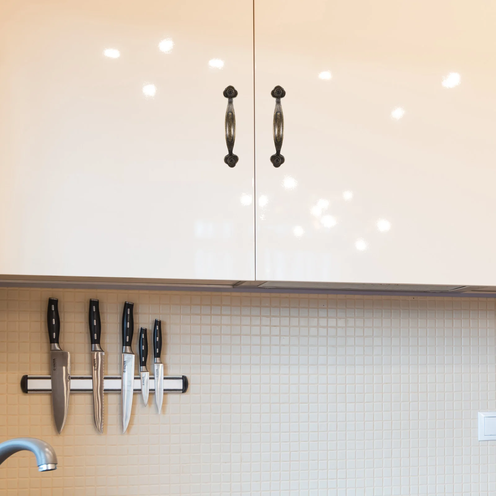 

10Pcs Zinc Alloy Simple Pull Handles Comfortable Grip Cabinet Door Knobs Drawer Pulls Wardrobe Cupboard Hardware