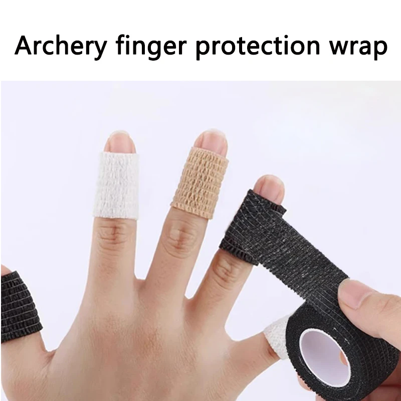 

2 Roll Archery Finger guard Protection Wrap Reverse Bow protector Shooting Accessories