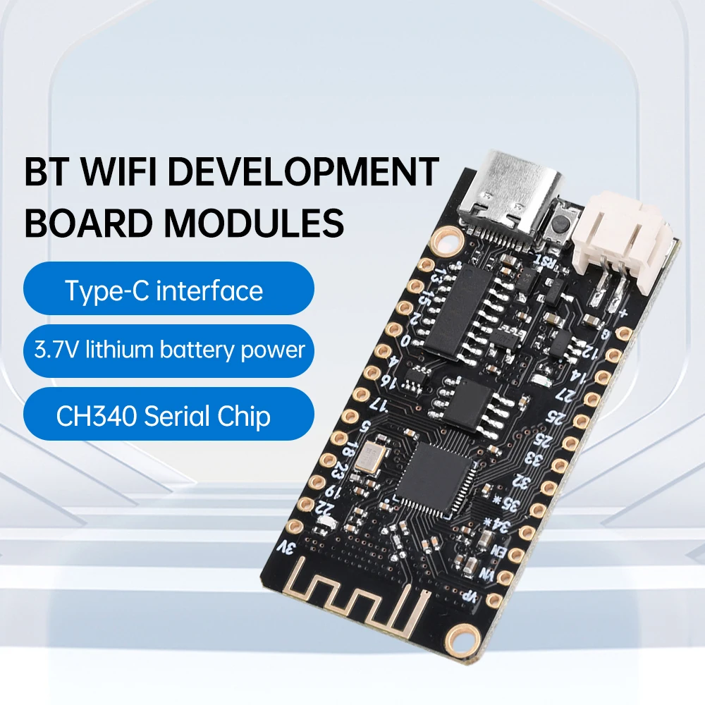 MicroPython ESP32 Development Board With Indicator Light IO22 V1.0.0 CH340 WiFi BT 4MB FLASH Type-C Micro USB for Arduino