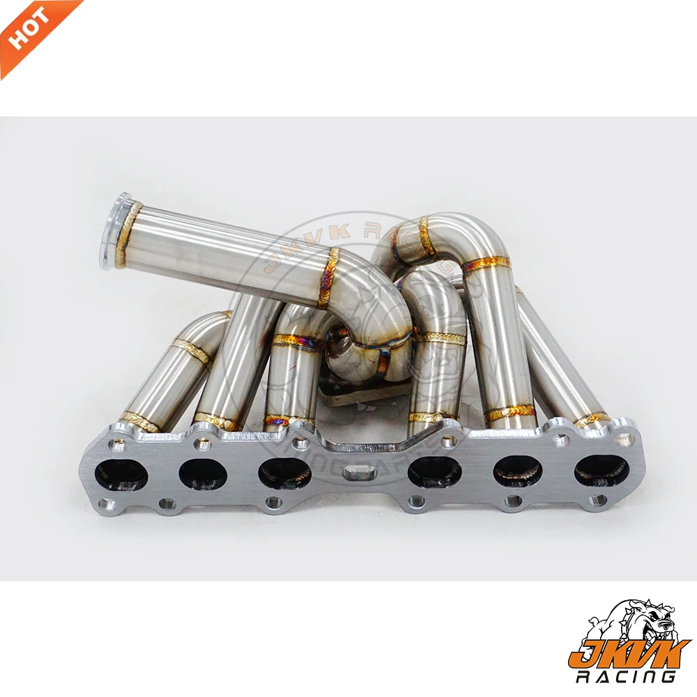 JKVK RACING Collector Casted 3.0mm Stainless Steel  Equal Length T4 Turbo Exhaust Manifold For 1JZ-GTE NON VVTI