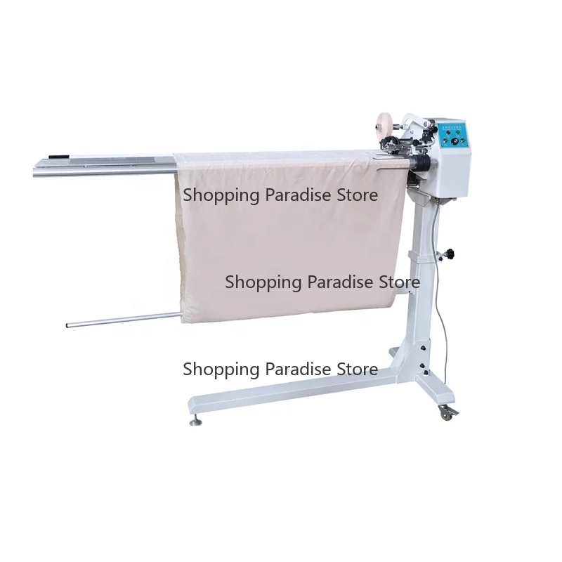 QK-933 semi automatic high speed textile fabric Leather non -woven paper cloth roll fabric strip cutter cutting machine