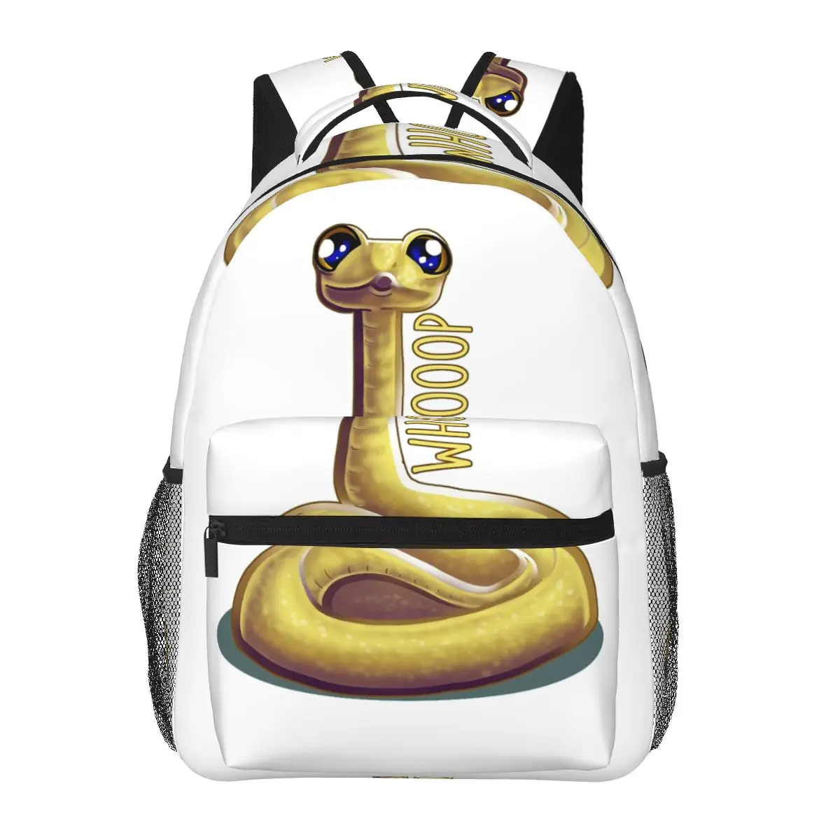 Whooping Snake Backpacks Boys Girls Bookbag Students School Bags Cartoon Kids Rucksack Shoulder Bag Large Capacity