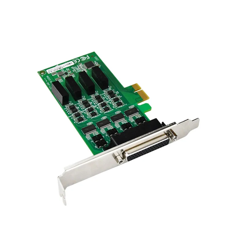 Factory Direct 1PCLEX1 to 4xRS232 Single Port Industrial Pcie to Serial Card EFT-240 Network Card