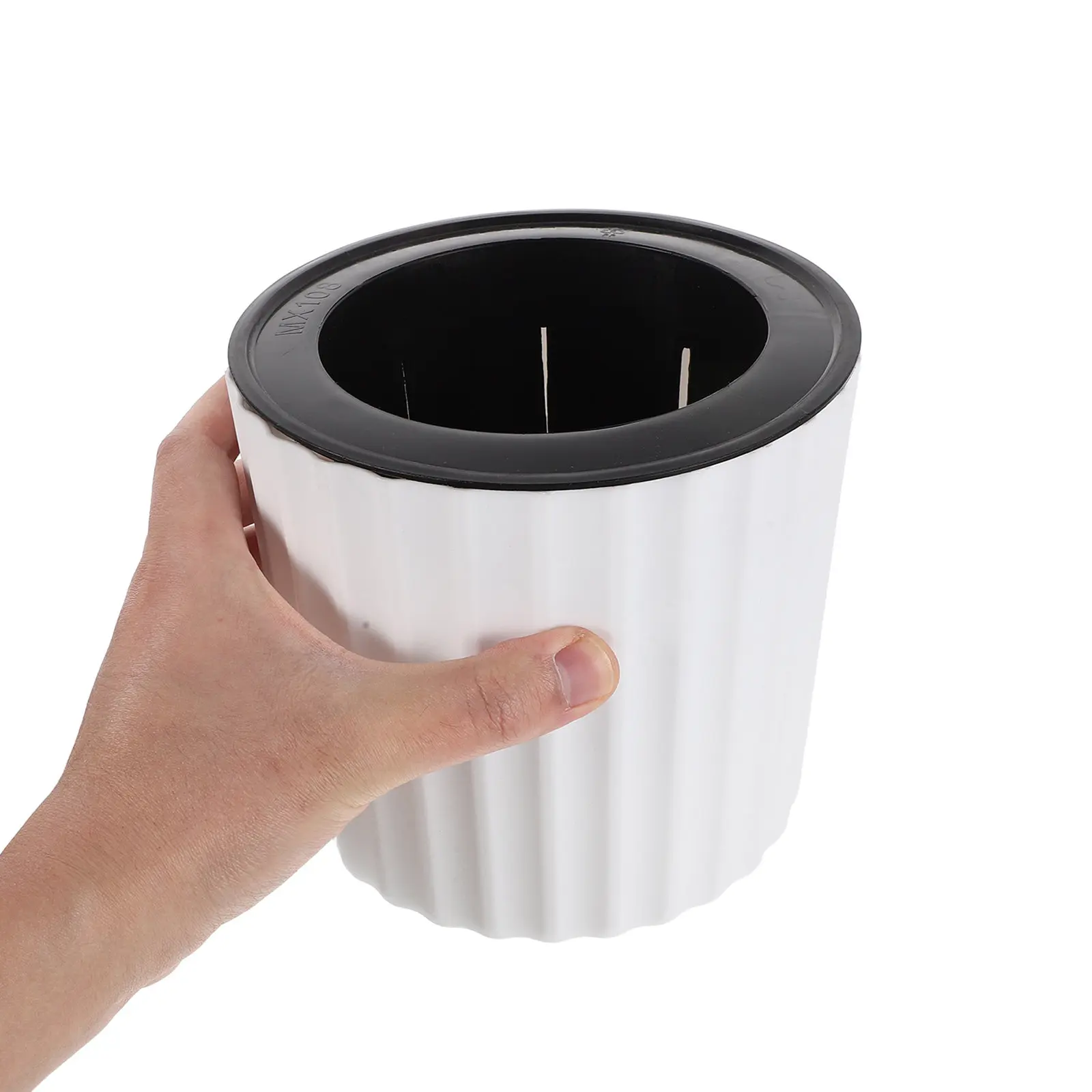 4Pcs Self-Watering Indoor Planter Plastic Flower Pots White Self-Irrigating Plant Pot with Inner Reservoir for Plants