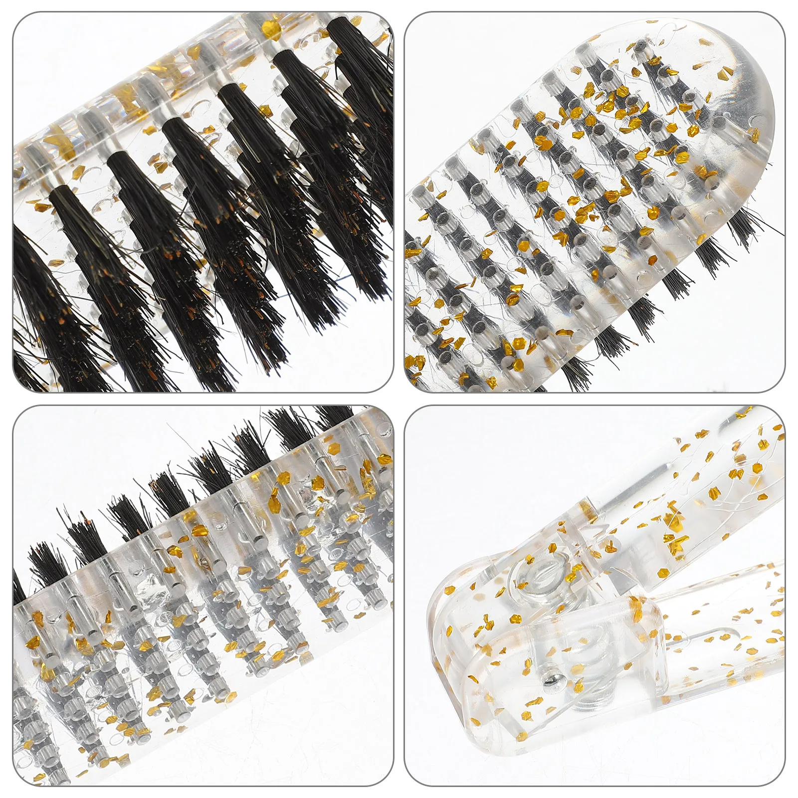 

V-Shaped Hair Straightening Comb Durable Plastic Lightweight Compact Styling Tool for Thick Thin Hair Salon Home Use for Women