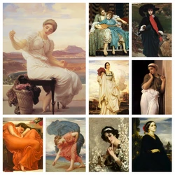 Obraz diamentowy słynny malarz Frederic Leighton haft krzyżykowy zestaw do szycia obraz rzemiosło mozaikowe pełny wystrój domu