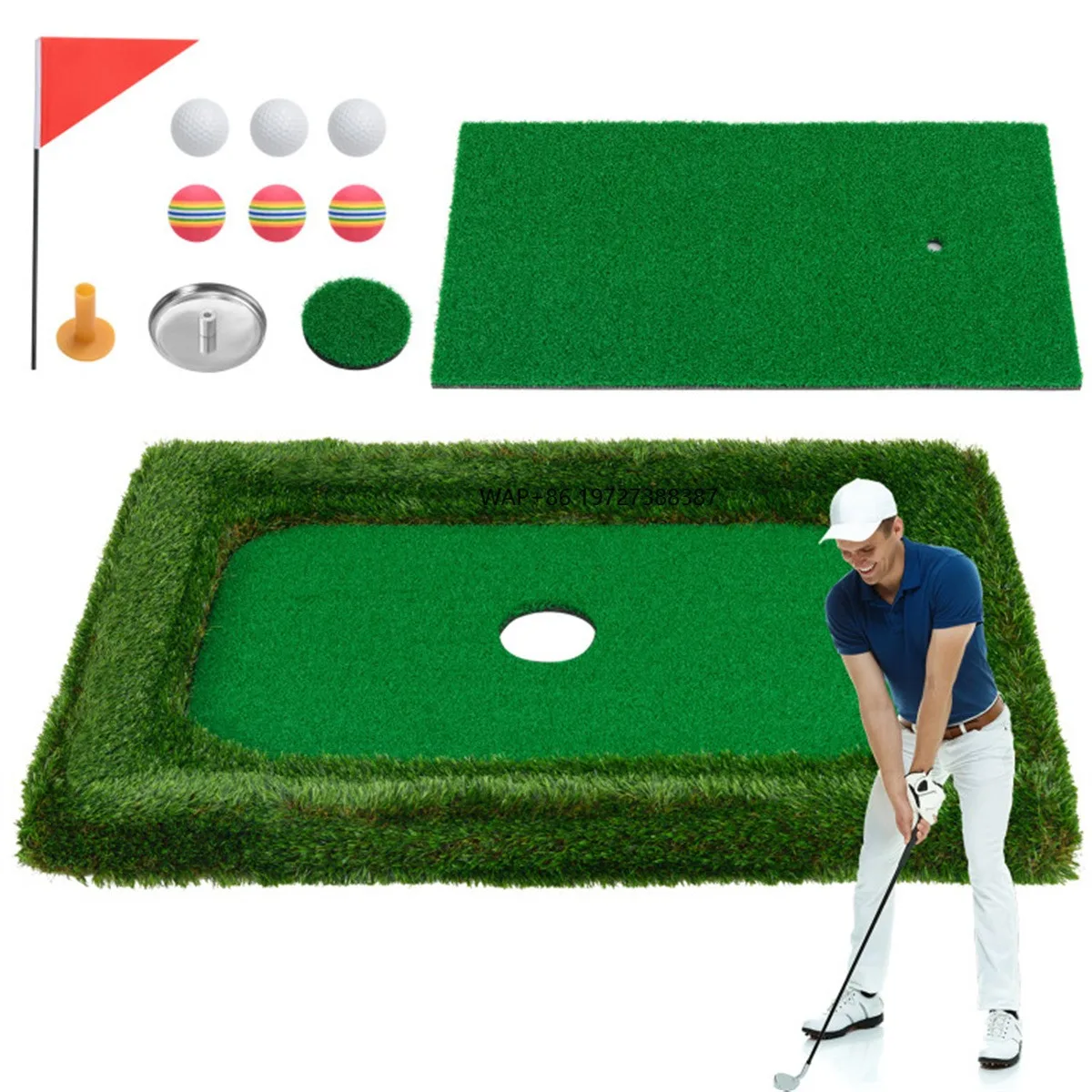 

37.5\" X 25.5\" Floating Golf for Pool Chipping Premium Golf Sets