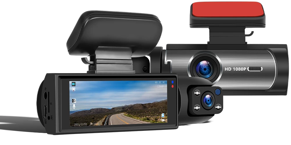 

Dash Camera Front And Inside,3.16inchdash Cam 1080P G Sensor HD Night Vision Loop Recording Wide Angle Car DVR