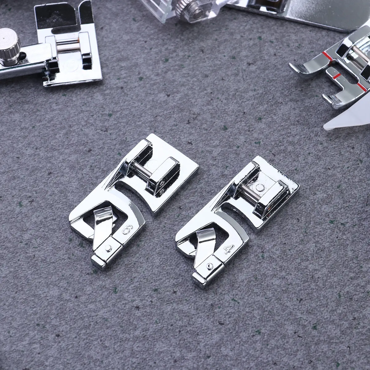 

8Pcs Rolled Presser Foot Set 4 6 8 Eighths Inch Crimping 4 6Mm Sewing Machine Accessory for Electronic Mini Industrial