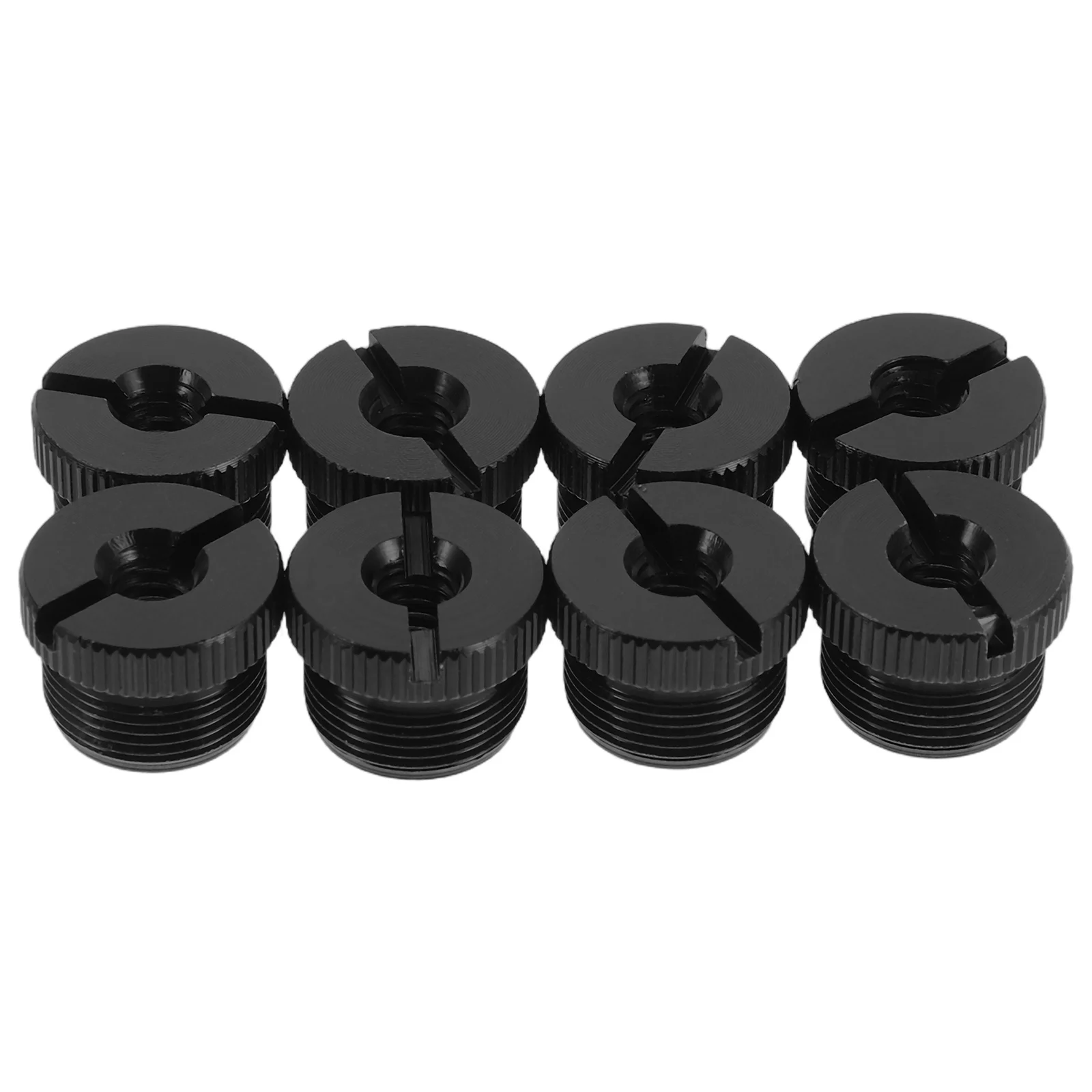 

8Pcs Microphone Stand Thread Adapter 14 to 58 Screw Converter Metal Mic Holder Nut for Recording Karaoke