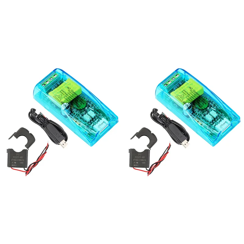 【promotion】-2x-100a-pzem-004t-30-wattmetre-ct-ouvert-ttl-vers-cable-usb-compteur-kwh-module-de-test-d'ampli-de-tension-pour-arduino-ttl-com2-com3-com
