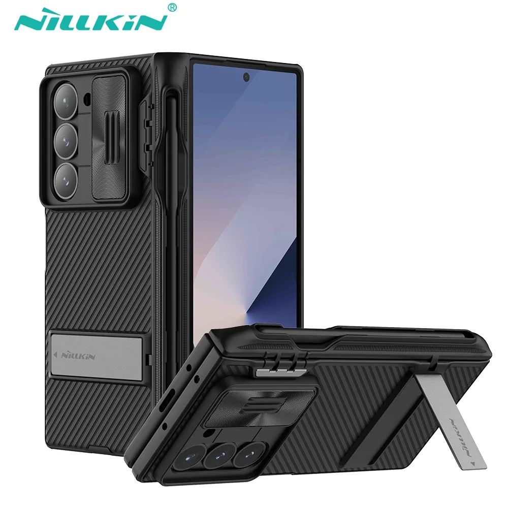 

Чехол Nillkin для Samsung Galaxy Z Fold 6 5G CamShield Fold с держателем S-Pen, защитный чехол для объектива для Galaxy Z Fold 6