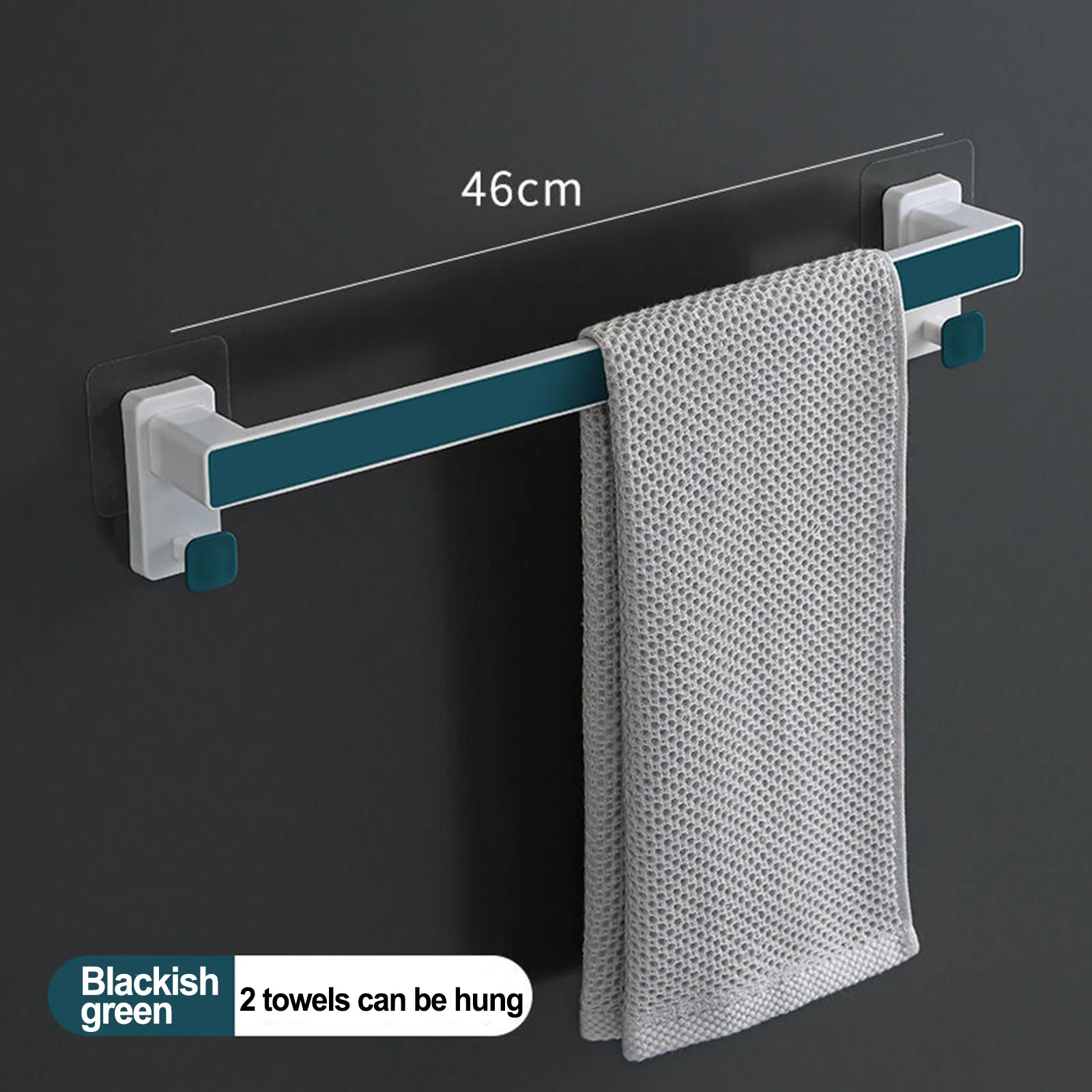 Bathroom Wall Hanging Towel Rack Bathroom Suction Cup Towel Rack Bathroom Punch-Towels Hooks Home Organizer