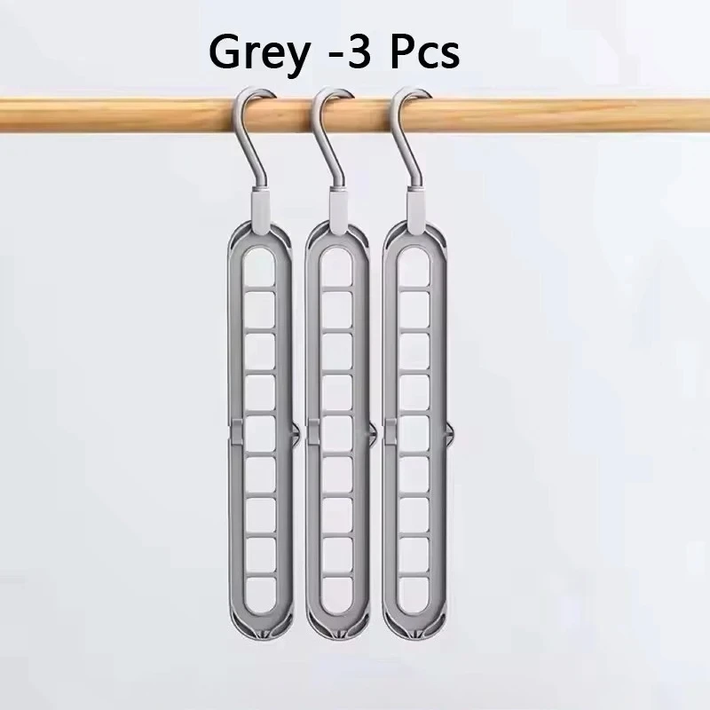 9 Hole Foldable Hanger Wardrobe Space Saving Storage Hanger For Clothes Drying Hangers Storage Organizers Rack Coat Pants Hanger