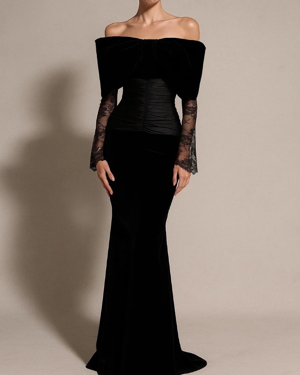 

Сексуальный трикотаж, плиссированные кружевные длинные платья с открытыми плечами по индивидуальному заказу, выпускной вечер в китайском стиле