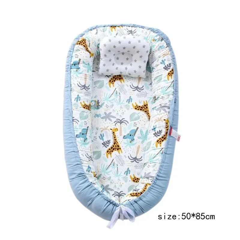 سرير مريح جديد محمول قابل للغسل ومضاد للدوران لعام 2025 مع شبكة قابلة للتنفس للنوم والسفر الآمن ​