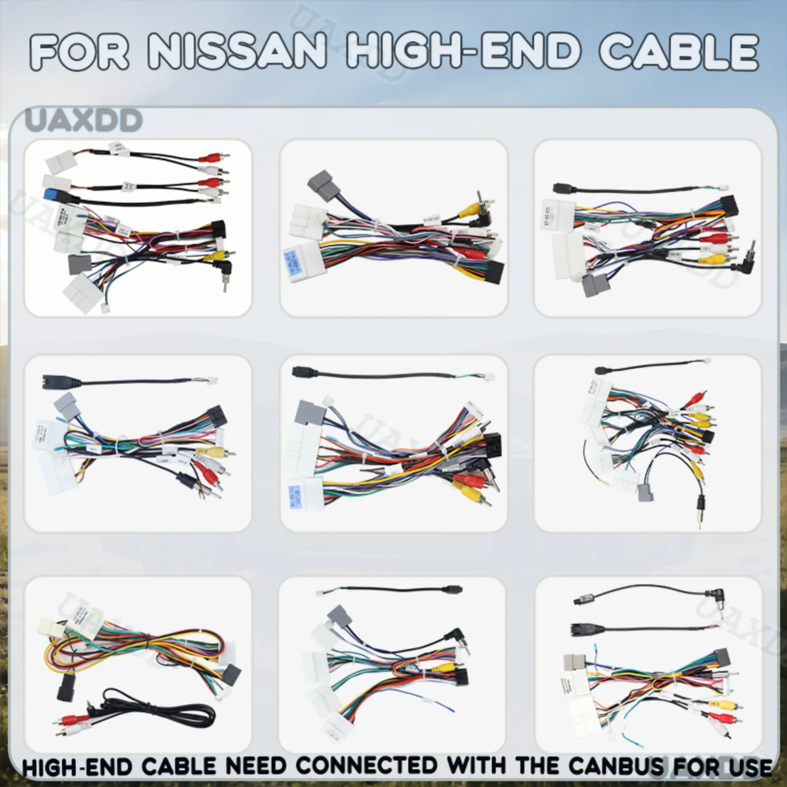 Line Cord Current FOR Nissan 2008 2013 Teana 2019 Qashqai 2017 Murano 2014-2024 X Trail 2015 Loulan 2Din Car Cable Wire Electric