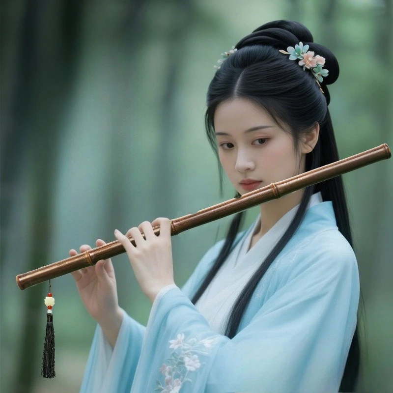 Purple Bamboo Flute Professional Performance Transverse Flutes Children Adults Musical Instrument Traditional Handmade Flute