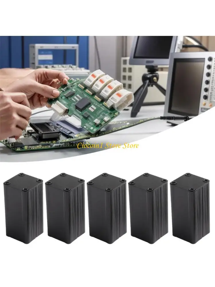 A3PC 5pcs Aluminum Heat Dissipation Project Enclosure Box for Electronic Protections