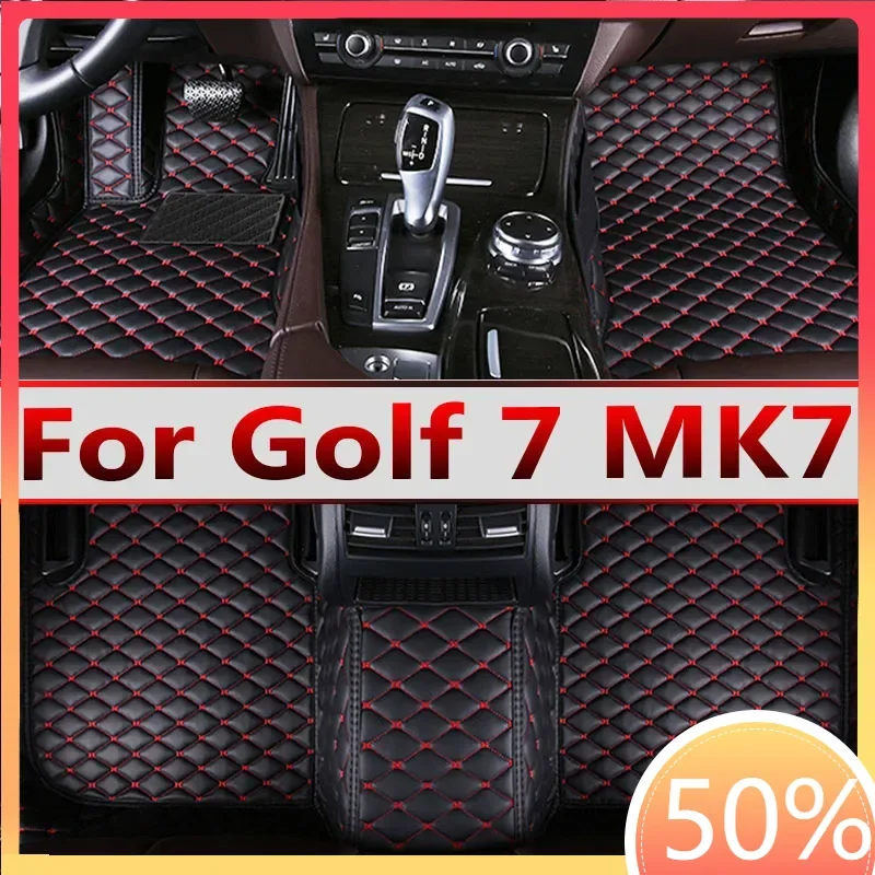 Car Floor Mats For Volkswagen vw Golf 7 MK7 2020 2019 2018 2017 2016 2015 2014 2013 Auto Interior Styling Protect Covers Carpets