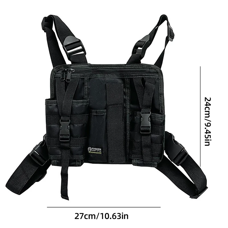 전술 낚시 가슴 가방 Molle 스포츠 여러 포켓 조끼 가방 하이킹 등산 캠핑 배낭 남자 스포츠 사냥 장비 주머니