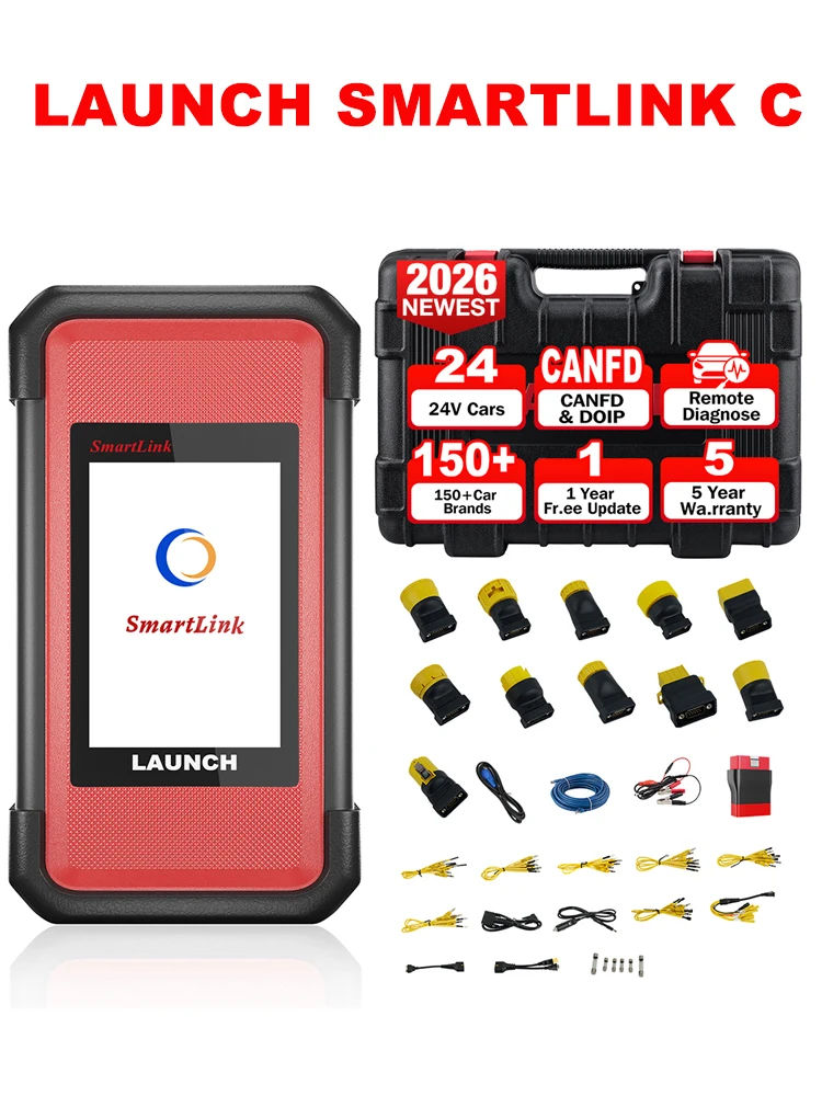 Launch X431 SmartLink C HD LITE SmartLink V2 Schwerlast-LKW-Diagnosegerät Kompatibel mit 8-Zoll-Tablet X-431 PRO V5.0 Pro Elite PRO TT Dyno