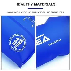 زجاجة ماء ناعمة خالية من BPA زجاجة شرب رياضية حزمة ترطيب في الهواء الطلق للجري ودراجة 600 مل 6 مبيعات رئيسية زجاجة ماء جريفين ميركادونا - رقم 4