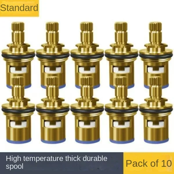 Universal faucet spool all copper 4-cent fast-opening faucet core triangular valve single cold and hot water ceramic accessories