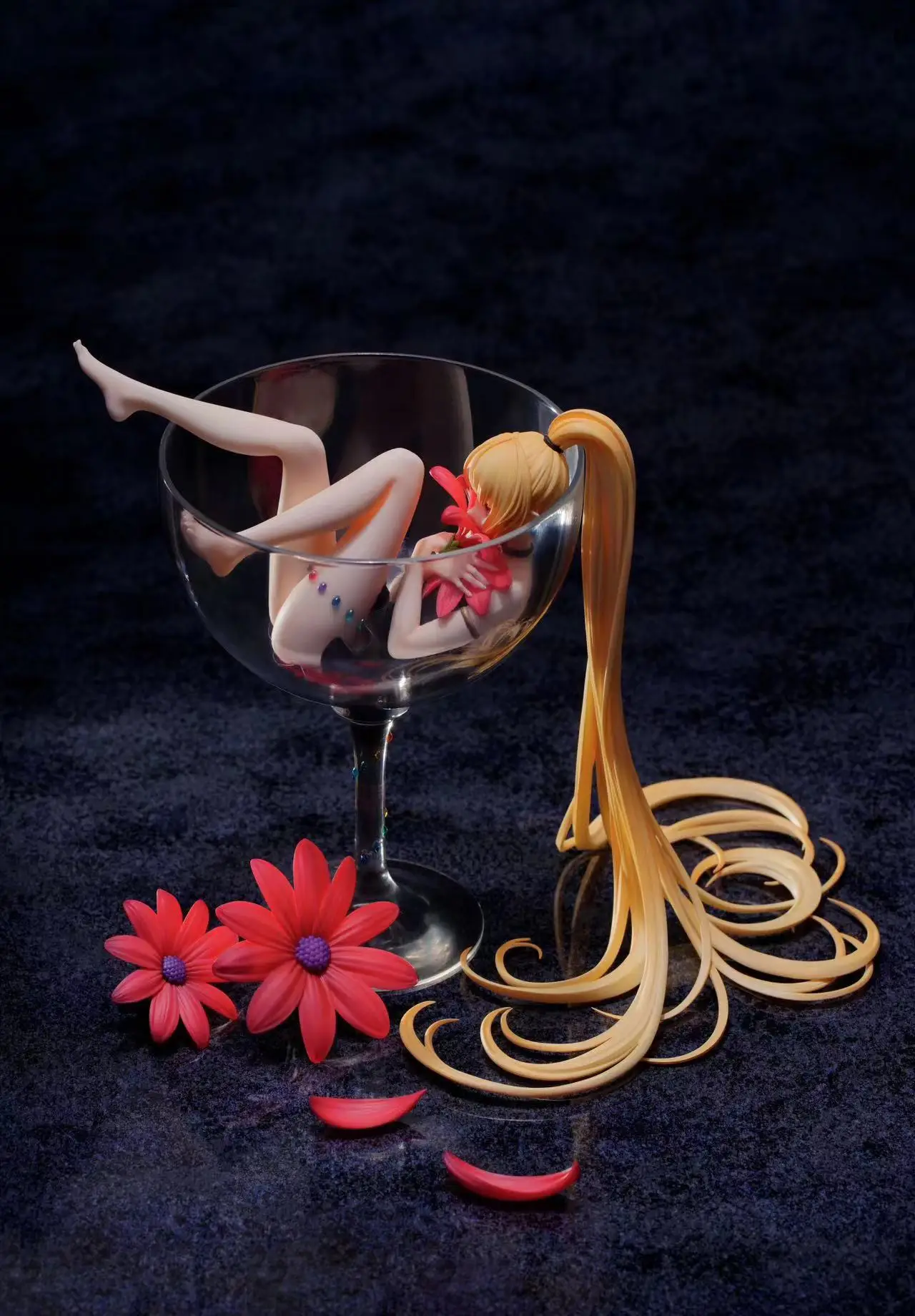 Original RIBOSE Myethos Wine Cup Girl Lily Wine Anime Figure Creation Collectible Model Toys Ornaments Gift for Friends