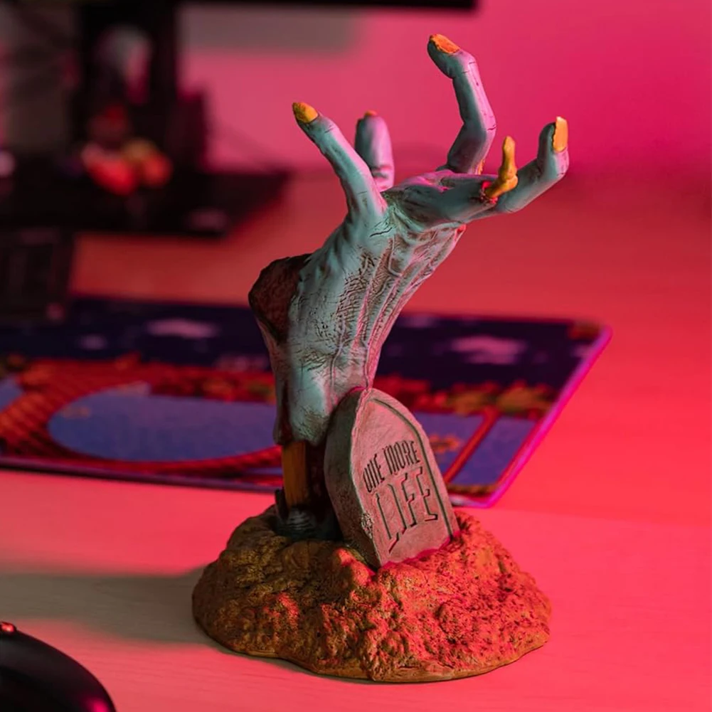 Zombie Hand Model Game Controller Houder Hars Gaming Koptelefoon Ondersteuning Stand Bureau Ruimtebesparend Display Rack voor PS4/Schakelaar/PS5