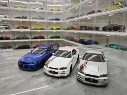 MOTORHELIX GTR R34 Skyline Replica Alloy Cars 1/18 Home Static Display Car Decoration Gifts Birthday