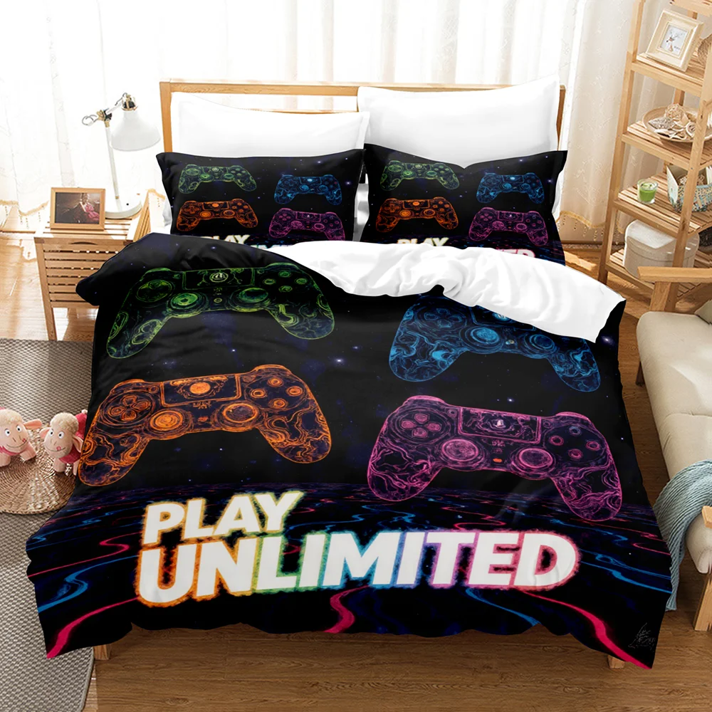 

Cyber Punk Gamepad Bedding Set Fashion Controller Comforter Sets Bed Sheets Set King Size Bedding Set Quilt Set Bed Linen