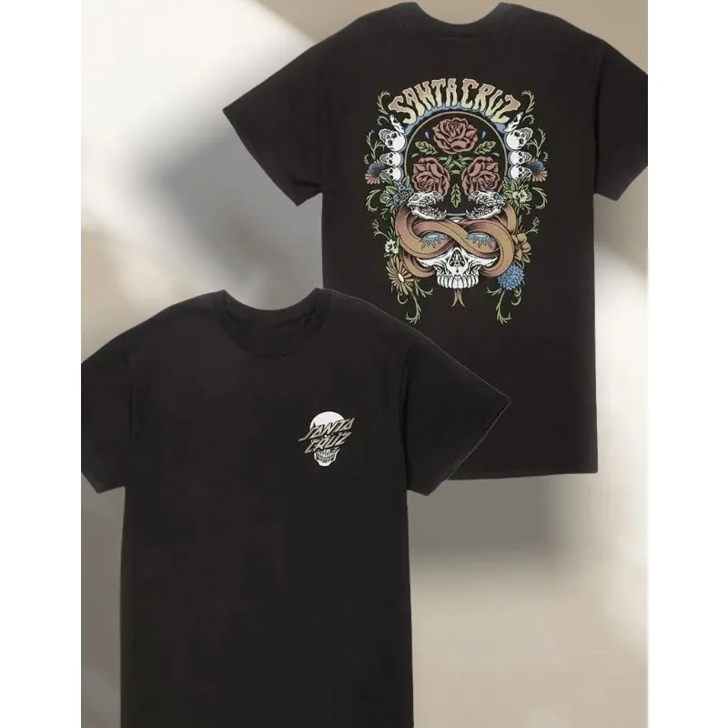 

Men's T-shirt Graphic Printing Luxury Brand High Street Style Sleepwear Nightshirt Tee Vintage Tshirt Versatile Top Clothing