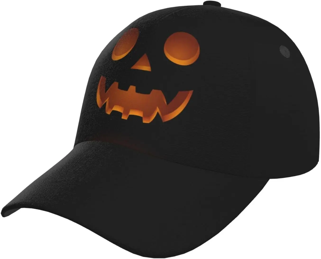 

Cute Funny Halloween Pumpkin Baseball Cap Golf Dad Hat for Men and Women Adjustable Halloween Snapback Hat