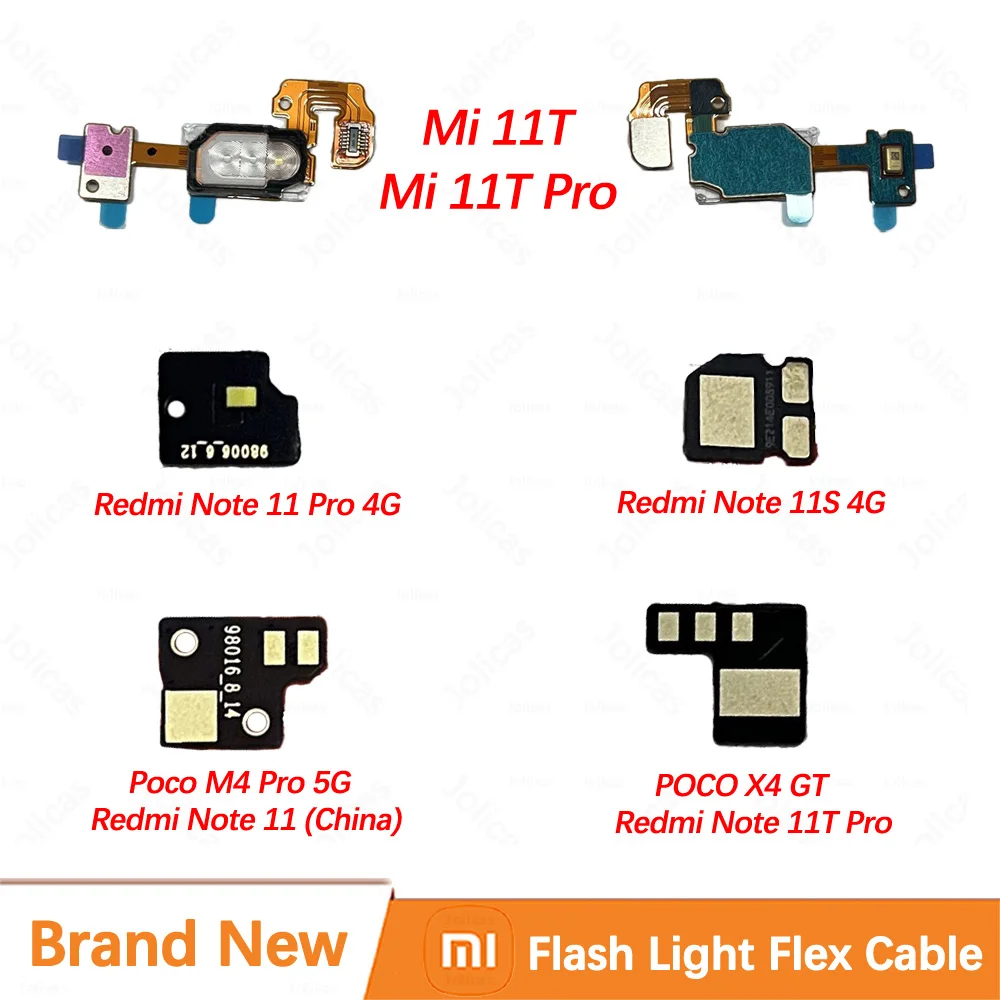 

Flash Light Flex Cable For Xiaomi Mi 11T Pro Flash Lite Board Module Redmi Note 11 11S Poco X4 GT M4 Pro Replacemet Repair Parts