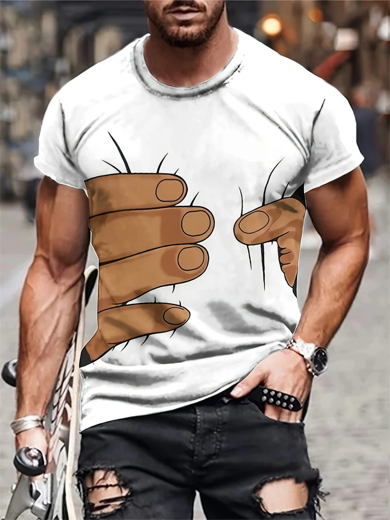 

2025 New Funny Graphic 3d Printed Funny Personality T-Shirts For Men Women Summer Casual Tees Loose Oversized Kids T Shirts