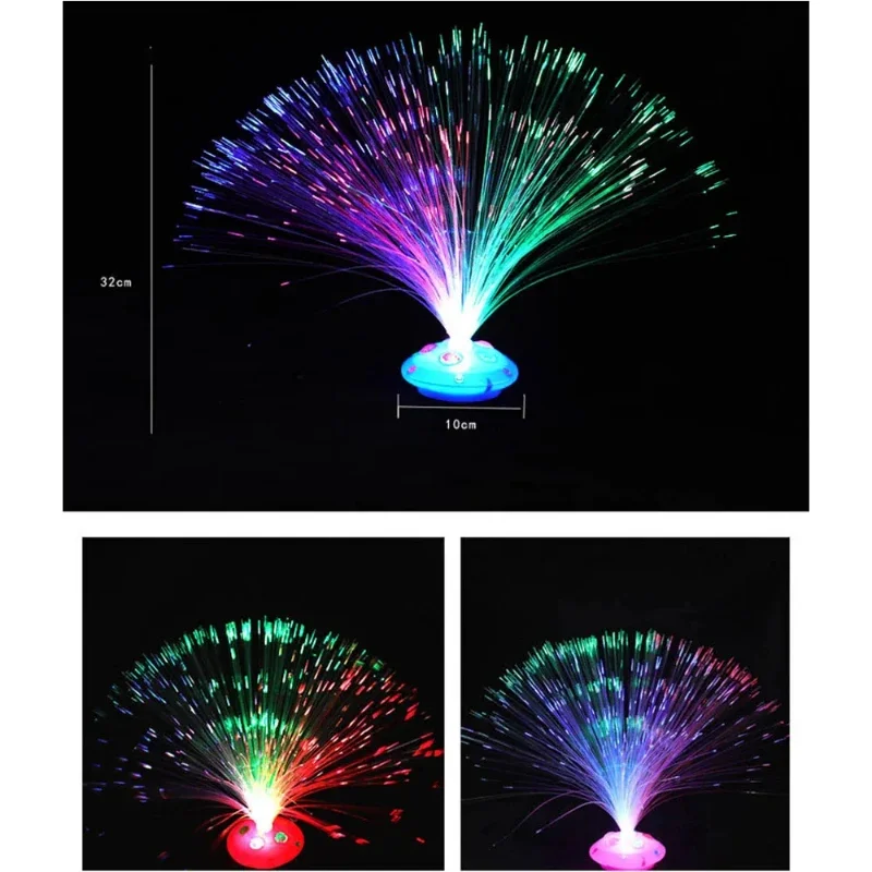 Colored LED Fiber Optic Light Night Lamp Holiday Christmas Wedding Decoration Stars Shine in The Dark Toys Nighting Lamps