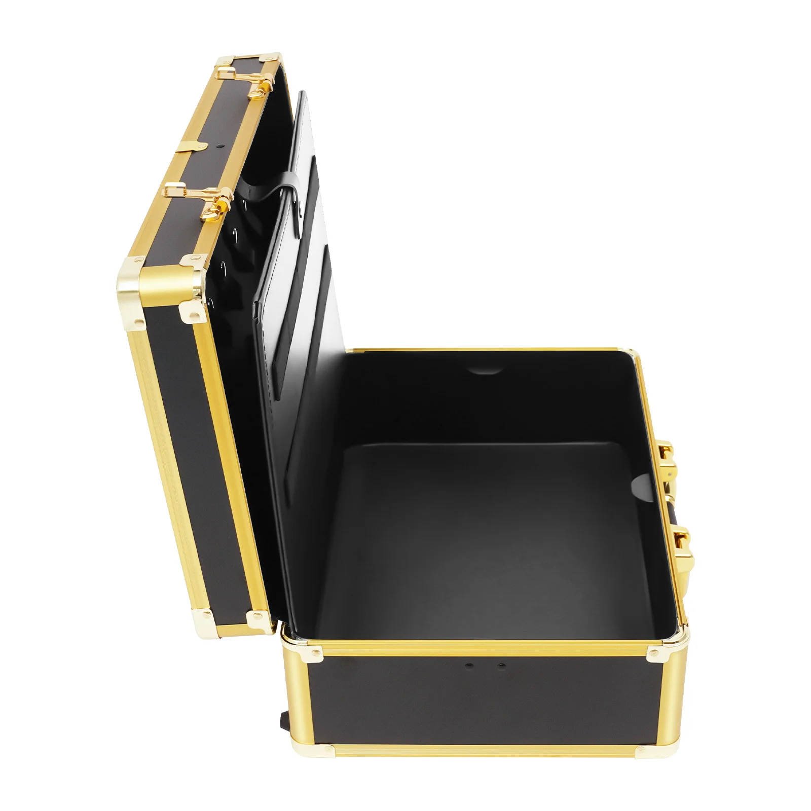Friseur-Werkzeugkoffer Gold Haarstylist-Passwort-Schloss Tragbare Aufbewahrungsbox Tragbarer Koffer für Salon – Detail 5