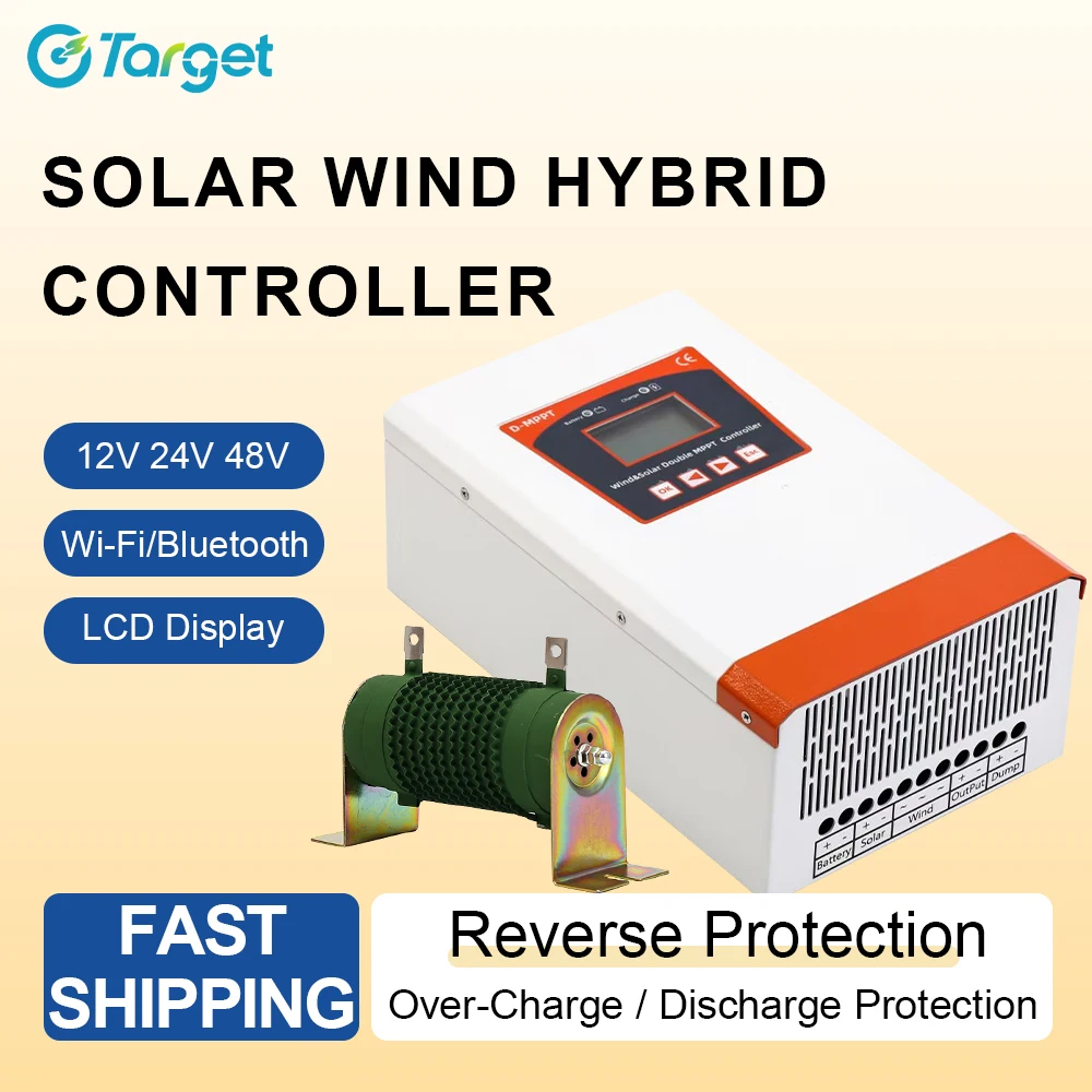 12V 24V 48V 5KW 8KW 10KW 15KW 20KW Hybrid Wind Solar Charge Controller MPPT , for Lithium Lead Acid Battery and wind turbine