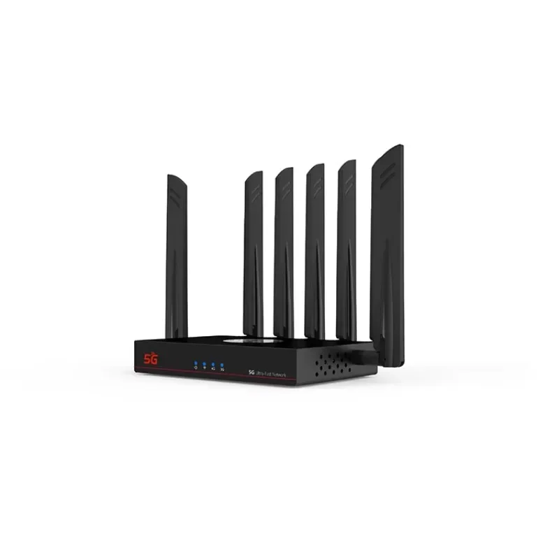 M12K43 MT7981 AX3000 Wifi 6 SDX62 SDX75 مودم مزدوج سيم صينية كبيرة صامتة مروحة تبريد 5g بطاقة Sim راوتر